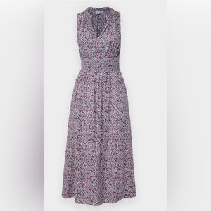 GAP Split Neck Zen Halter Floral Lined Sleeveless Maxi Dress (Size M)